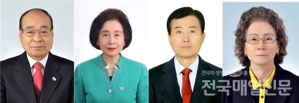 사진 왼쪽부터 국가혁명배당금당 김진혁, 김희진, 이영근, 김영희 예비후보