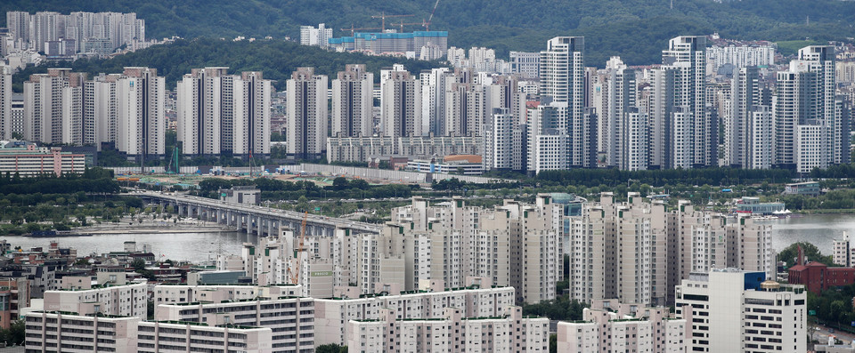 서울 용산구와 서초구 일대 아파트 단지 [연합뉴스 자료사진]