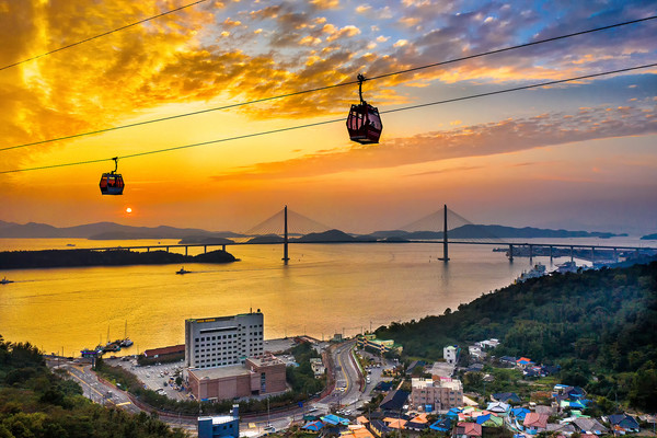 목포해상케이블카가 ‘2021~2022 한국관광 100선’에 선정됐다. [목포시 제공]