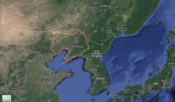 지도로 표시된 랴오닝성 [경북도 제공]