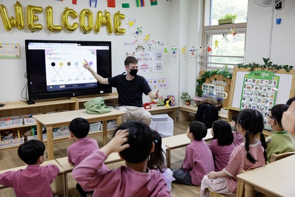 어린이집·유치원 원어민 영어교실 운영 모습. [송파구 제공]