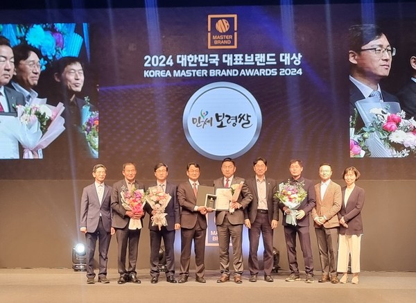 충남 보령시 대표 특산물 삼광미 골드가 5년 연속으로 대한민국 대표브랜드 대상을 수상했다. [보령시 제공]